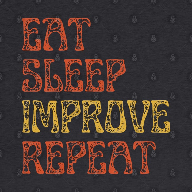 Eat Sleep Repeat Improvement. by Viz4Business